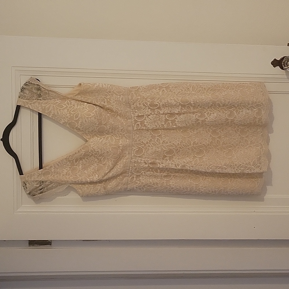 Jenny Yoo | Anthropologie lace cream dress